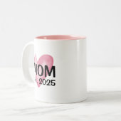 Cadeau pour maman - Mug café avec coeur (Devant gauche)