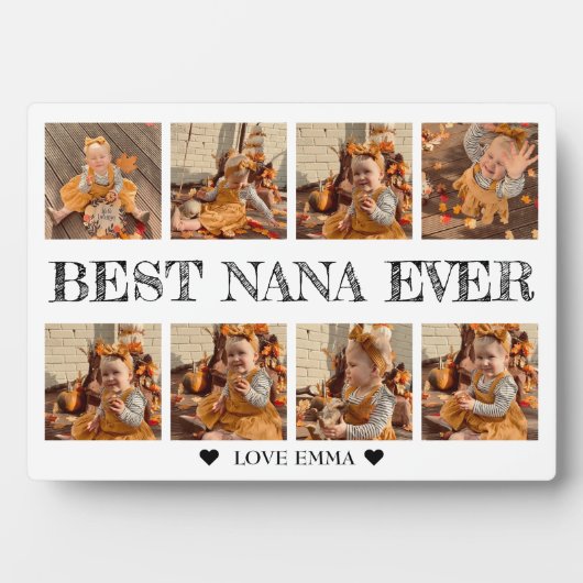 Cadeau Pour Nana Photo Collage Plaque Avec Eau (Devant)