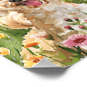 Cadeau pour Poodle Propriétaire Peinture Poster Mu (Coin)