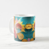 Cadeau pour sa tasse conception abstraite (Devant gauche)