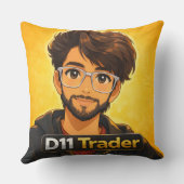 Cadeau pour trader du marché boursier - Coussin dé (Verso)