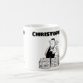 Cadeau pour un constructeur avec nom ajouté Mug ca (Devant droit)