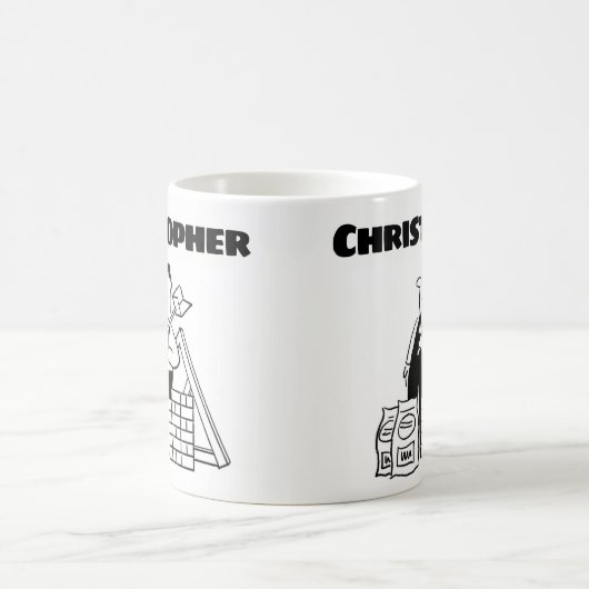 Cadeau pour un constructeur avec nom ajouté Mug ca (Centre)