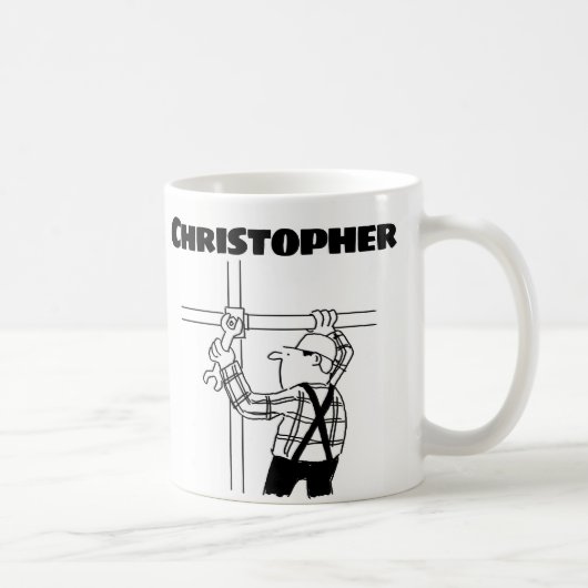 Cadeau pour un échafaudage avec un nom ajouté Mug (Droite)