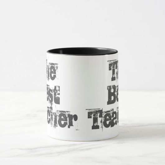 Cadeau pour un enseignant - Mug de café à deux ton (Centre)