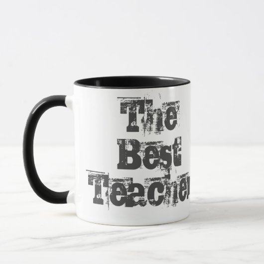 Cadeau pour un enseignant - Mug de café à deux ton (Gauche)
