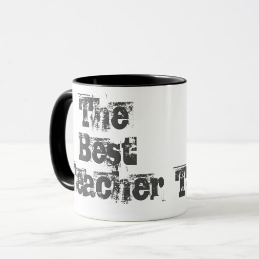 Cadeau pour un enseignant - Mug de café à deux ton (Devant gauche)