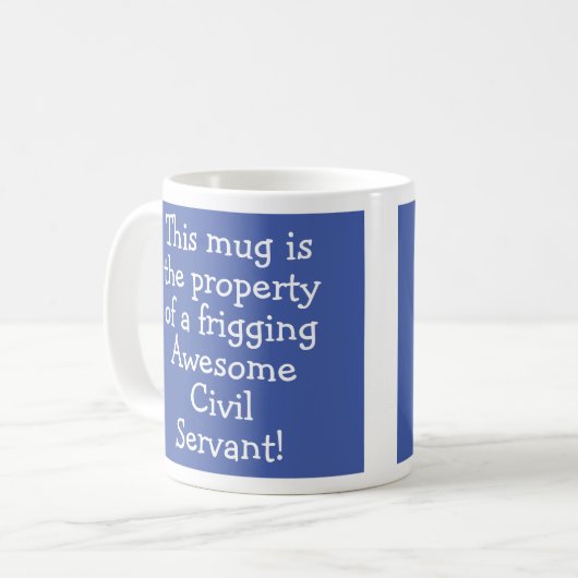 Cadeau pour un fonctionnaire Café Mug (Devant gauche)