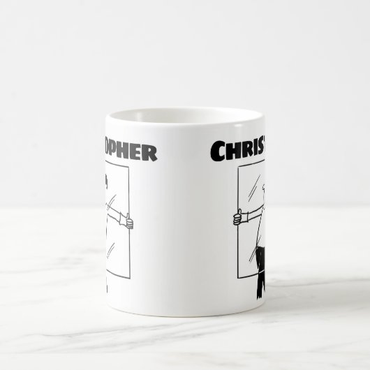 Cadeau pour un Glazier avec nom café Mug (Centre)