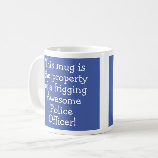 Cadeau pour un policier Café Mug (Devant gauche)