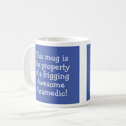 Cadeau pour une Mug de café paramédical (Devant gauche)