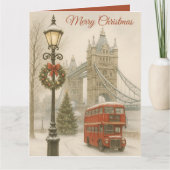 Cadeau pour voyageur, carte postale de Noël à Lond (Devant)