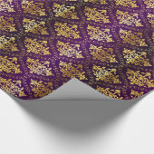 Cadeau Pourpre royal et papier d'emballage d'or (Coin)
