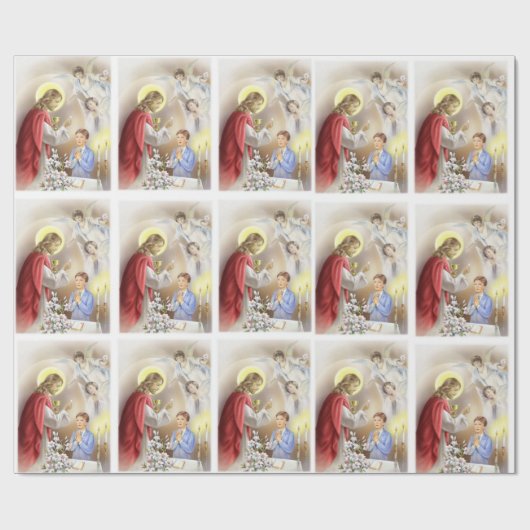 Cadeau Première sainte communion pour le papier (Plat)