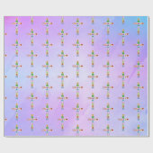 Cadeau Première Sainte Communion Symboles de croix Papier (Plat)