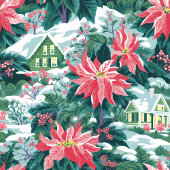 Cadeau preppy de Noël chic rose chaud et vert
