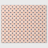 Cadeau Presque Shippo Orange et Navy Wrapper Papier (Plat)