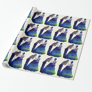 Cadeau Princesse et le prince Glossy Wrapping Papier