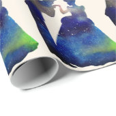 Cadeau Princesse et le prince Glossy Wrapping Papier (Coin rond)