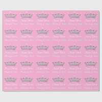 Princesse papier d'emballage de bébé PERSONNALISÉ