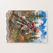 Cadeau Puzzle de Course de Motocross pour Garçons (Horizontal)