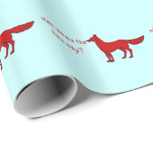 Cadeau Que dit le Fox Wrapping Papier (Coin rond)