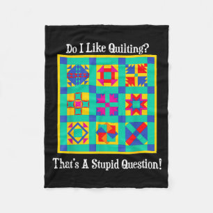 Cadeau Quotes Voor Quilters Vintage Blokken Patron Fleece Deken