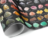Cadeau Rainbow Rocks Crystal Collection Papier d'envelopp (Coin rond)