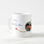 Cadeau Raksha bandhan avec photo, mug Rakhi/ Rakhr (Devant gauche)
