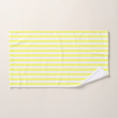 Cadeau rayé jaune et blanc (Serviette à main)