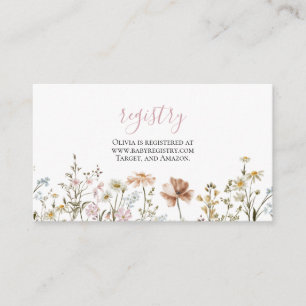 Cadeau registratie bijlage auto voor wilde bloemen