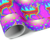 Cadeau Reindeer 16bit jeu vidéo Noël papier d'emballage (Coin rond)