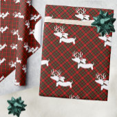 Cadeau Reindeer Dachshund Feuilles papier d'enveloppement