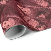 Cadeau Reine Elizabeth I en papier rose (Coin rond)