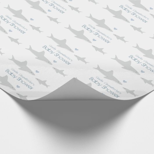 Cadeau Requins mignons avec des mots | Papier à enveloppe (Coin)