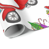 Cadeau Retrait à la main scooter de Noël Wrapper Papier (Coin rond)