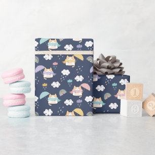 Cadeau Retrait de papier Motif confortable Rainy Day