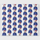 Cadeau Retriever Doré avec papier d'enveloppement doux (Plat)