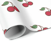 Cadeau Retro Cherry Holiday Toutes les Occasions Papier d (Coin rond)