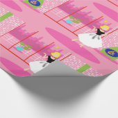 Cadeau Rétro dans le papier d'enveloppement rose (Coin)