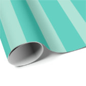 Cadeau Retro Noël Vacances Bleu Vert papier d'enveloppeme (Coin rond)