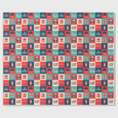 Cadeau Rétro papier de collage de Londres (Plat)