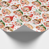 Cadeau Retro Vintage Christmas Elf Façades papier envelop (Coin)