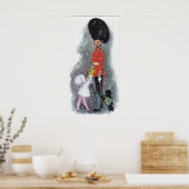 cadeau rétro vintage donnant fille affiche de Noël (Cuisine)