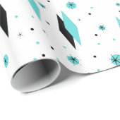 Cadeau Rétros diamants et papier d'emballage de (Coin rond)