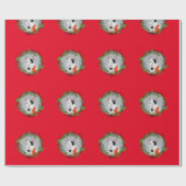 Cadeau Rex, le papier de Noël de Terrier (Plat)