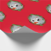 Cadeau Rex, le papier de Noël de Terrier (Coin)