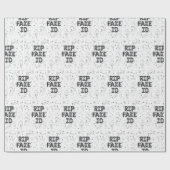 Cadeau RIP Fake I.D. 21st Birthday Wrapping Papier (Plat)