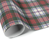 Cadeau Robe MacDuff Papier d'enveloppement de clan modern (Coin rond)