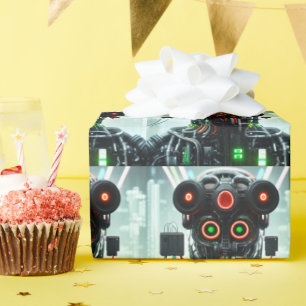 Cadeau Robot 5 papier d'emballage brillant